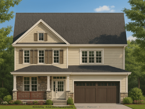 Craftsman Home Plan with 2.5 Stories & Family-Friendly Design