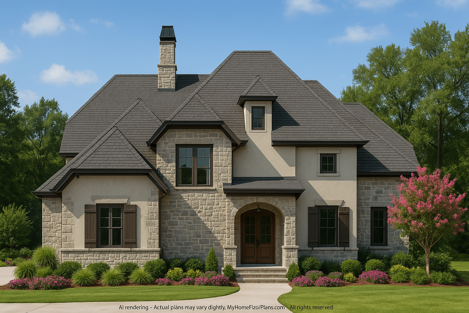 Craftsman Home Plan with 3 Bedrooms, Garage & Bonus Room