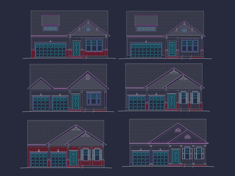 Craftsman Home Plan with 3 Beds, 2 Baths, and CAD Designs