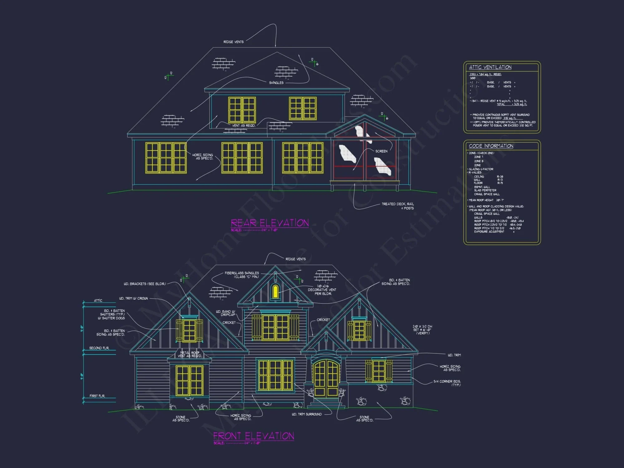 Craftsman Home Plan with Basement, Open Floors, and CAD Designs