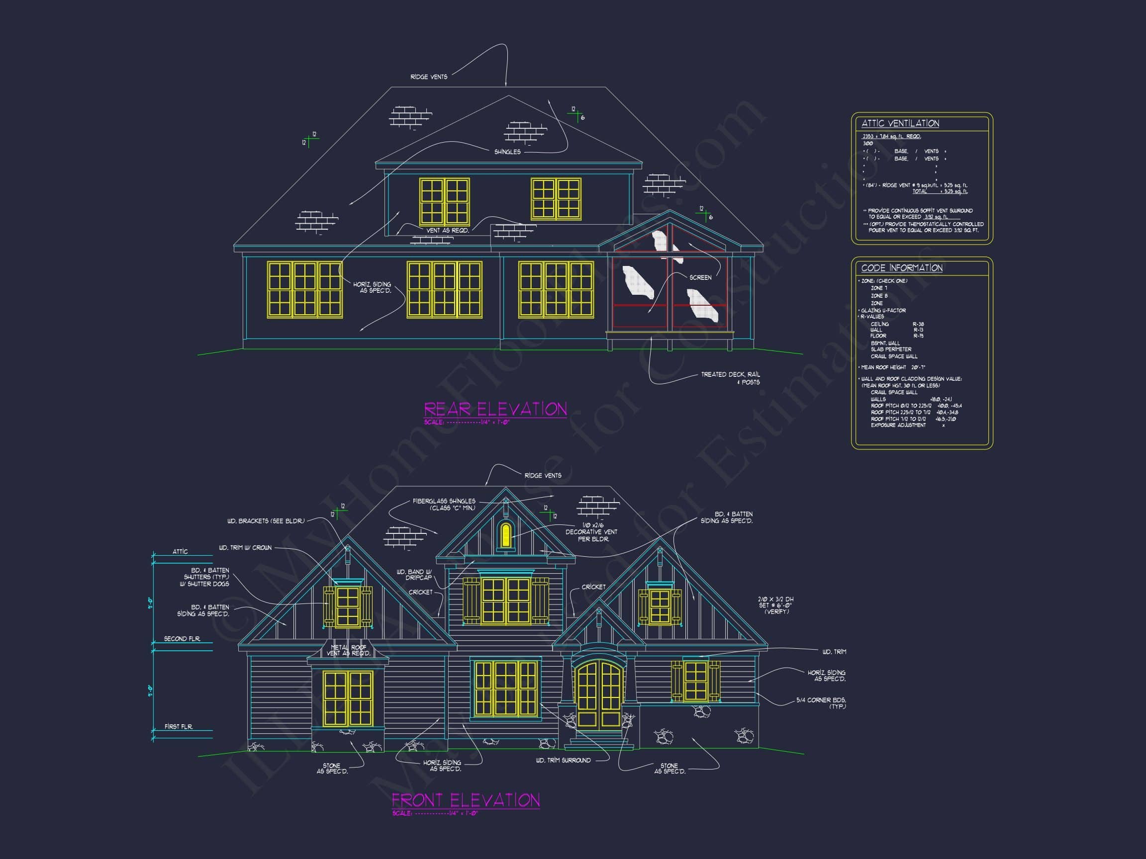 Craftsman Home Plan with Basement, Open Floors, and CAD Designs