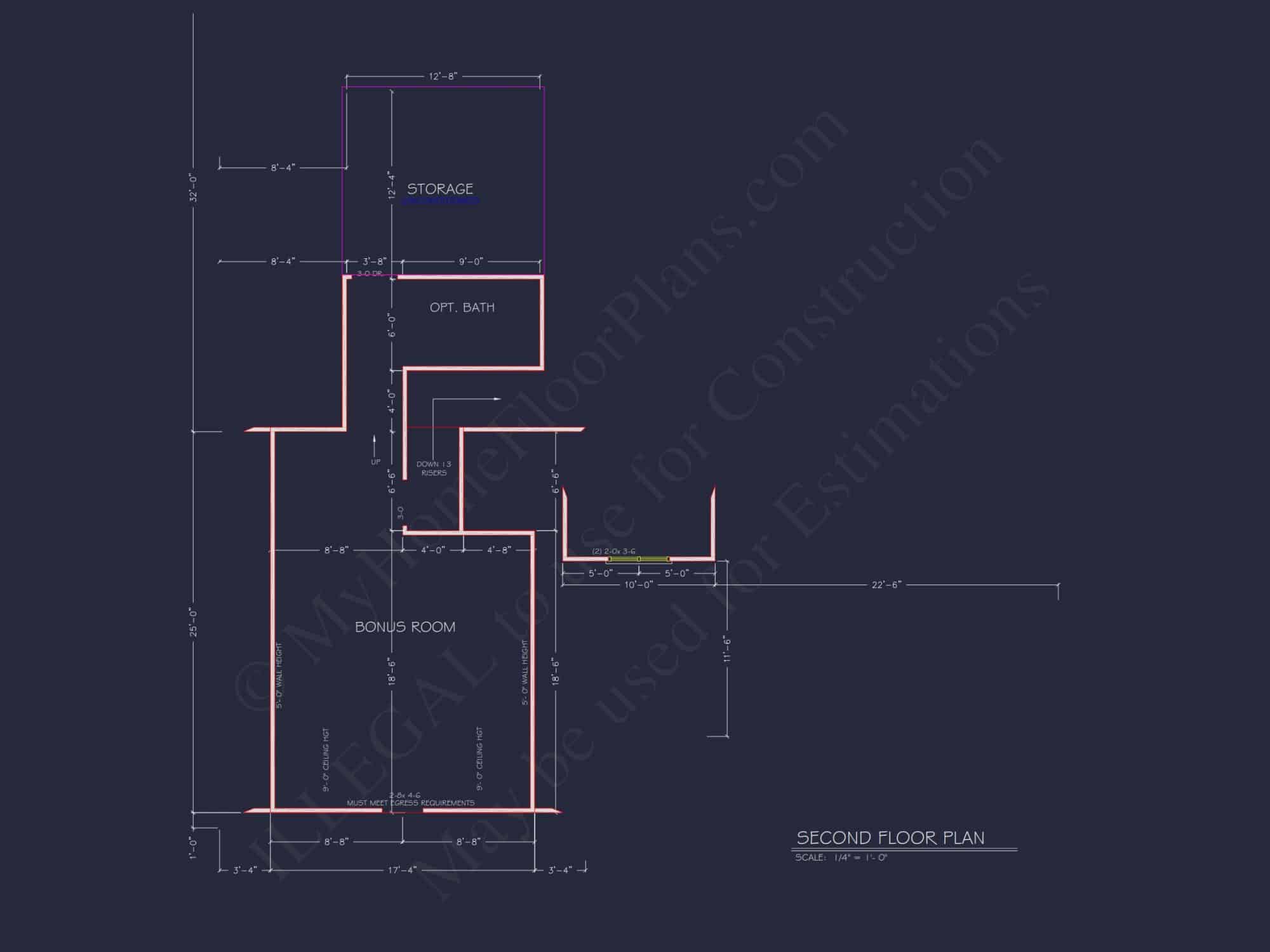 Craftsman Home Plan with Bonus Room and 3 Bedrooms