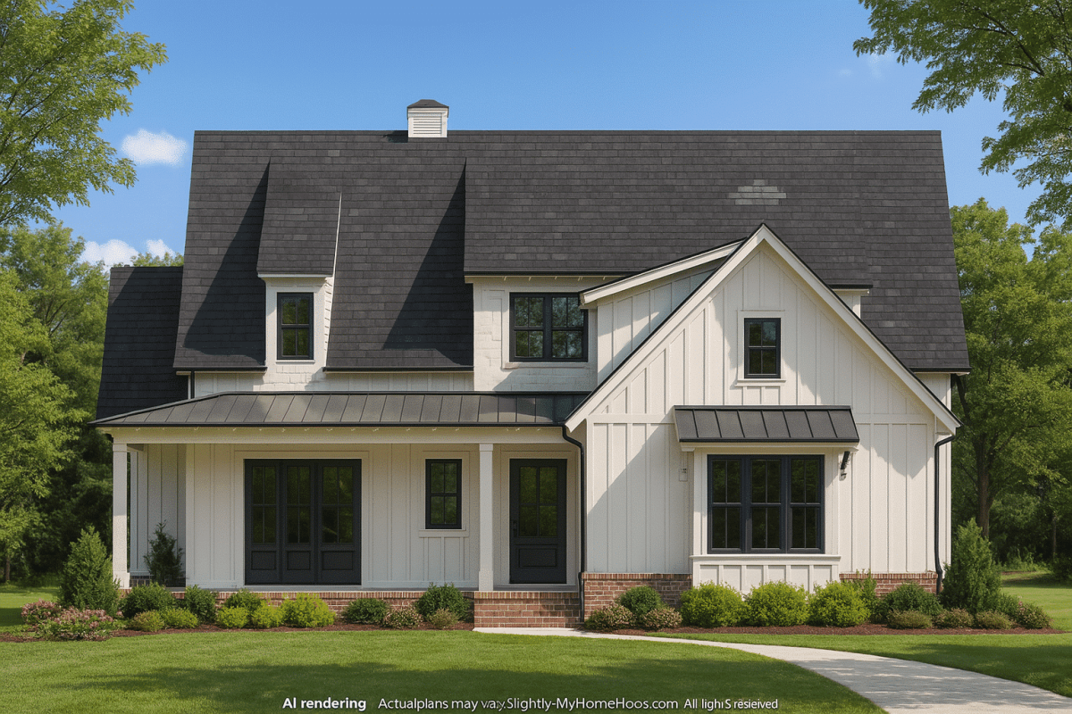 Craftsman Home Plan with CAD Architectural Designs