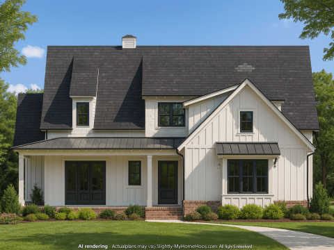 Craftsman Home Plan with CAD Architectural Designs