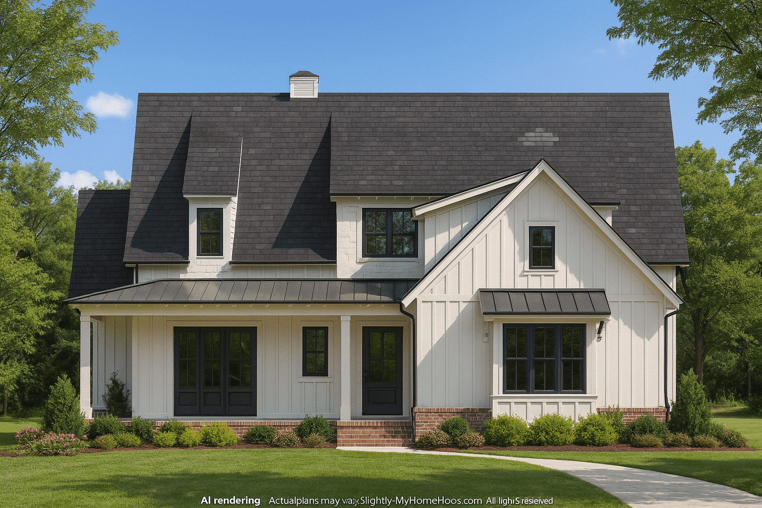 Craftsman Home Plan with CAD Architectural Designs