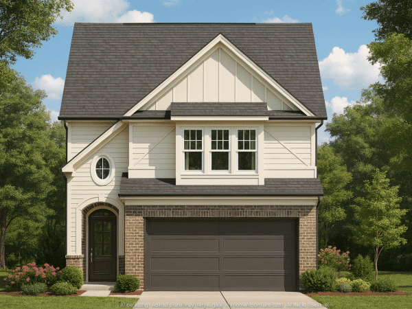 Craftsman Home Plan with Detailed Blueprint and CAD Designs