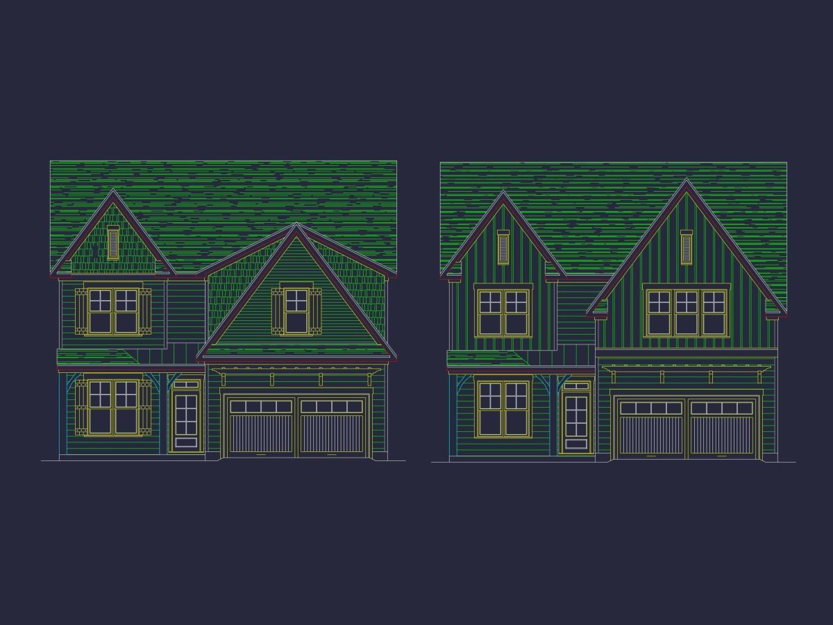 Craftsman Home Plan with Detailed CAD Designs & Spacious Floor Plans