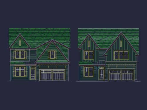 Craftsman Home Plan with Detailed CAD Designs & Spacious Floor Plans