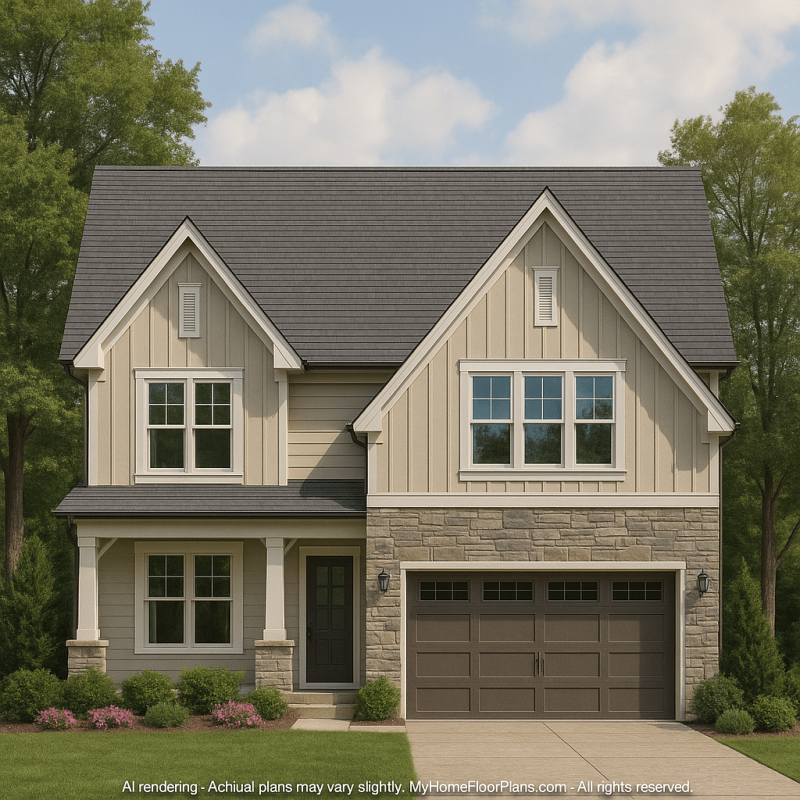 Craftsman Home Plan with Detailed CAD Designs & Spacious Floor Plans