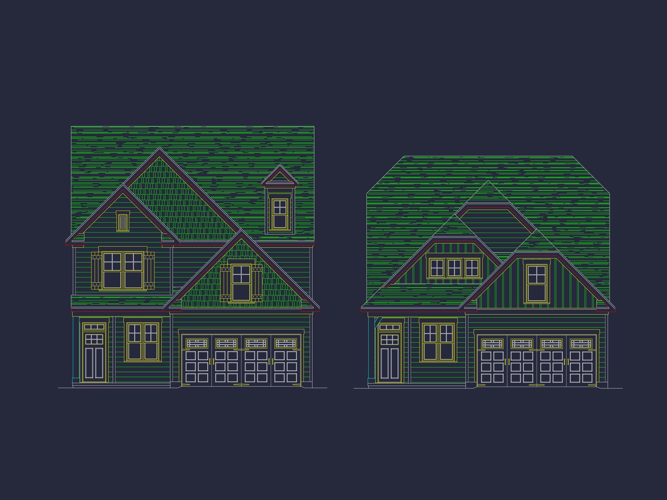Craftsman Home Plan with Floor Blueprints | CAD Designs