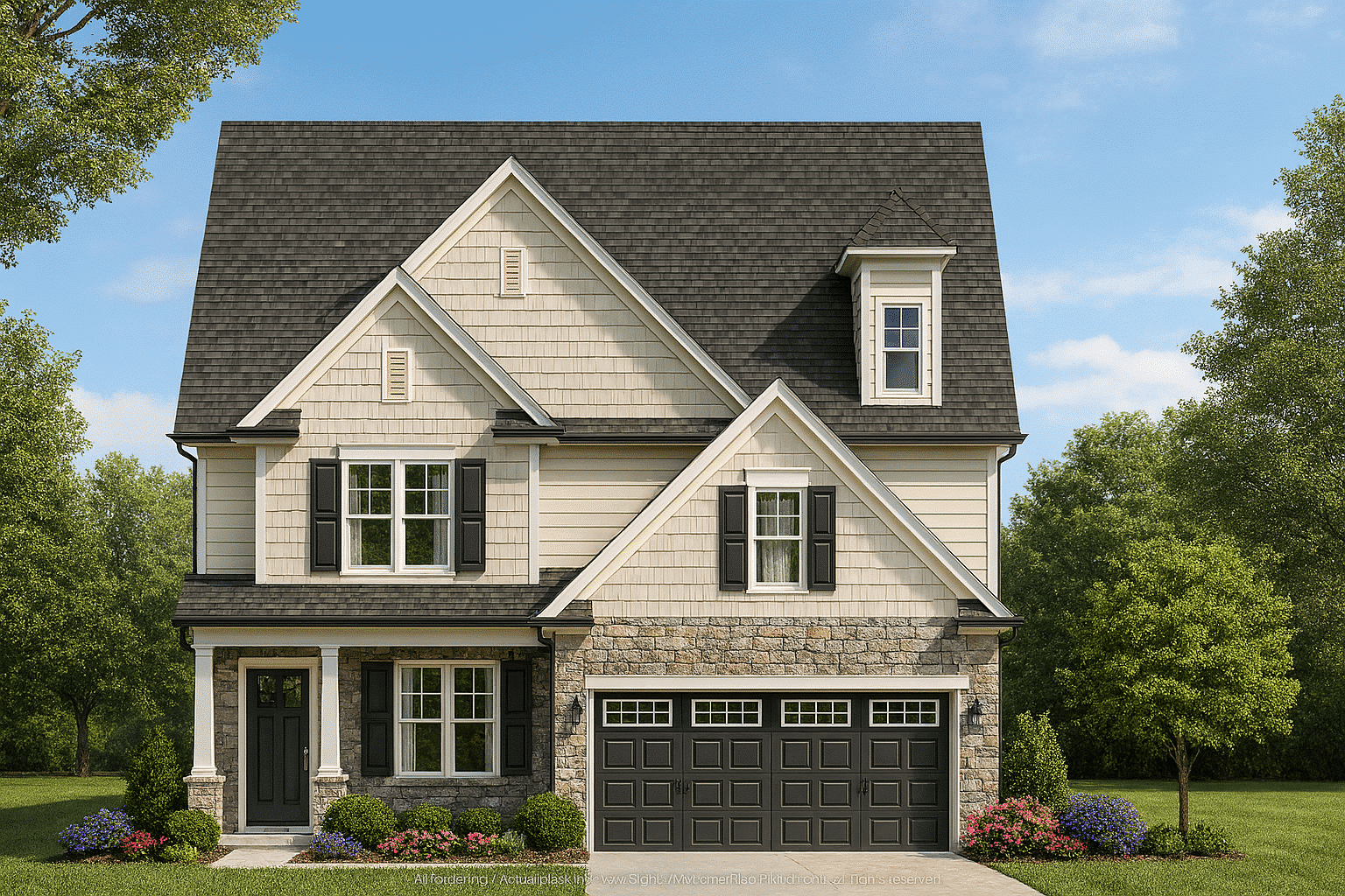 Craftsman Home Plan with Floor Blueprints CAD Designs