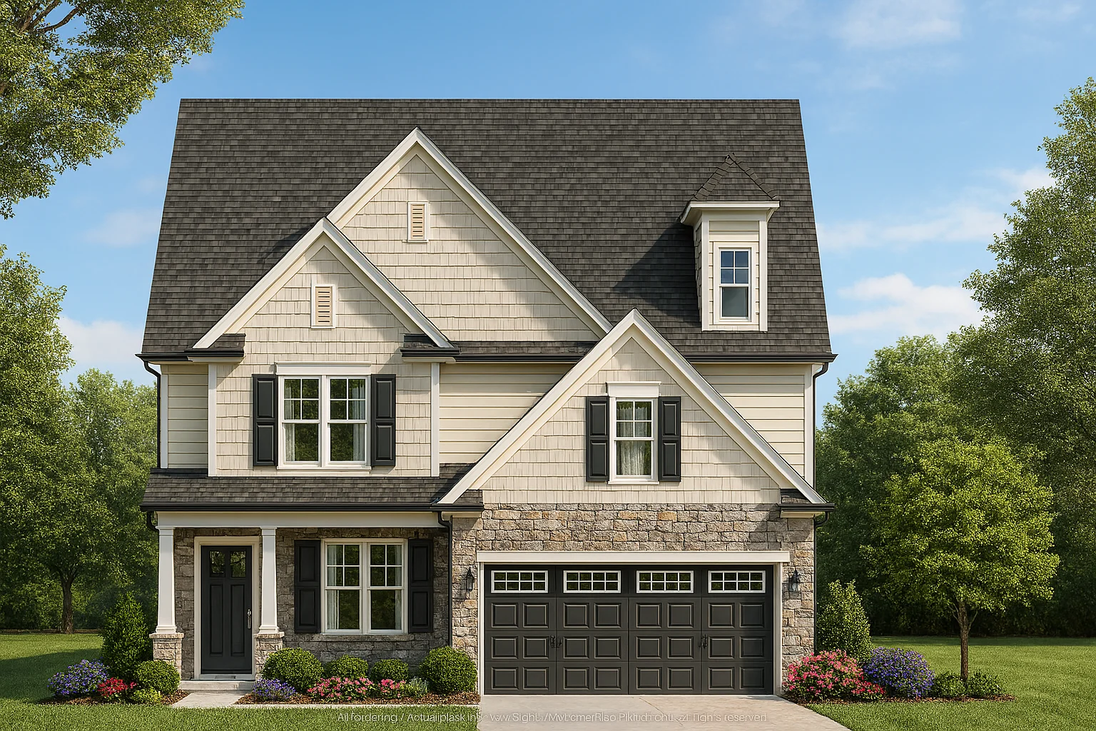 Craftsman Home Plan with Floor Blueprints CAD Designs