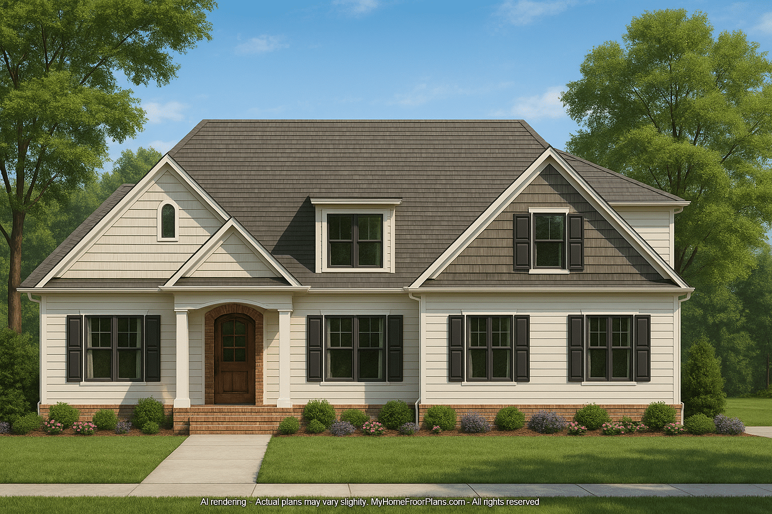 Craftsman Home Plan with Open Floor Layout and CAD Blueprints