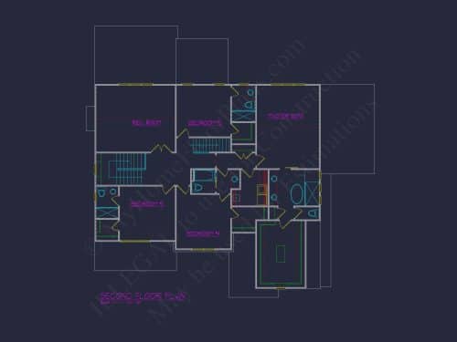 Craftsman Home Plan with Spacious Floor Designs & Blueprint