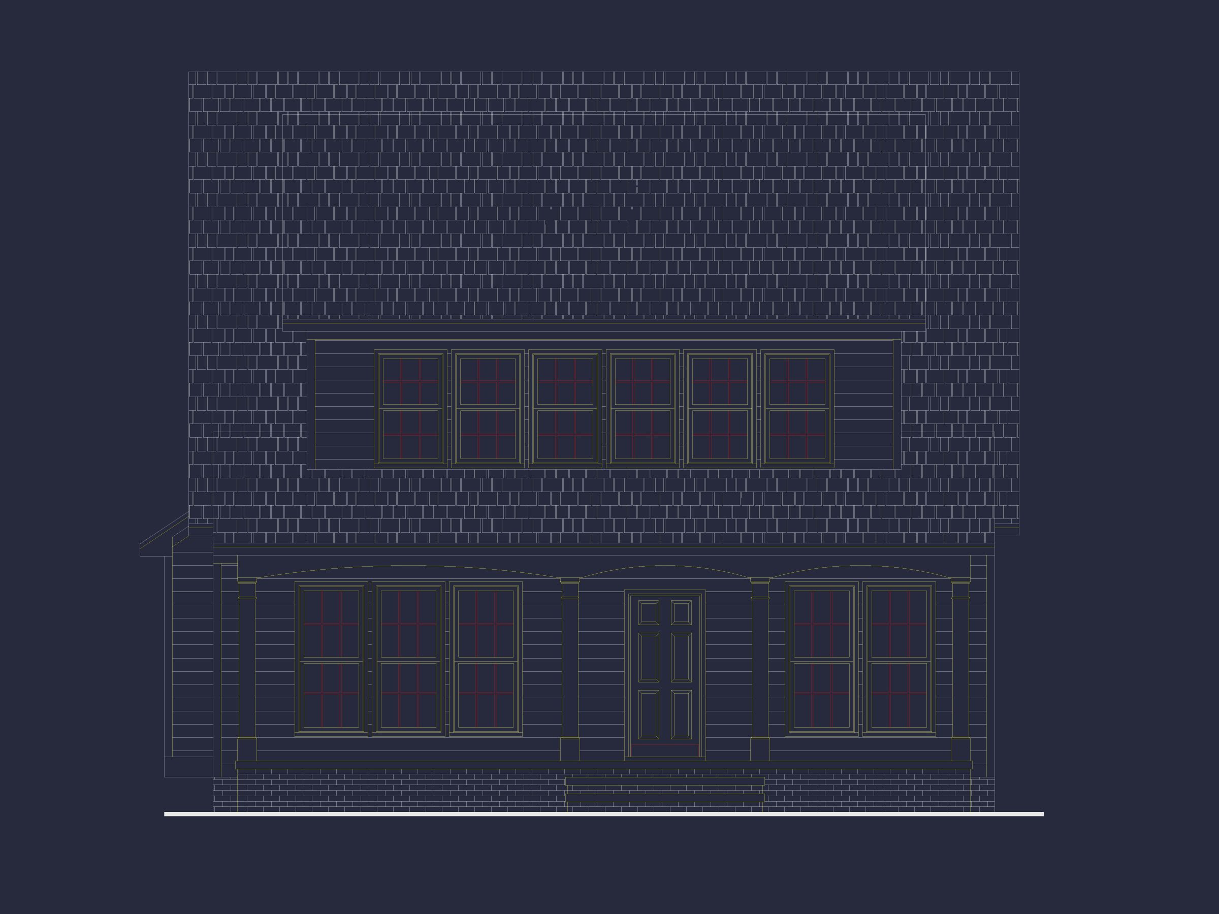 Craftsman Home Plan with Spacious Floor Designs and CAD Blueprint