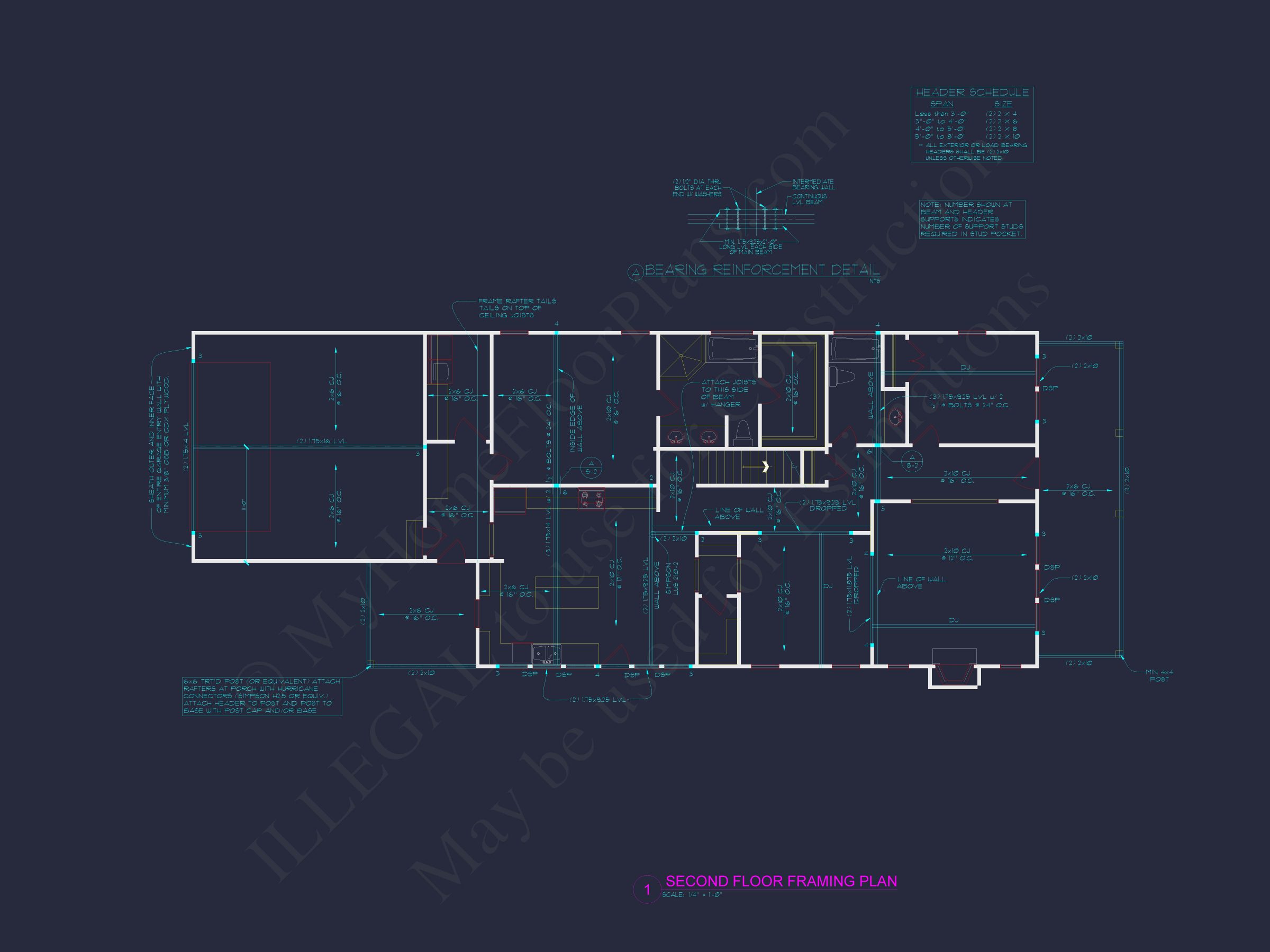 Craftsman Home Plan with Spacious Floor Designs and CAD Blueprint