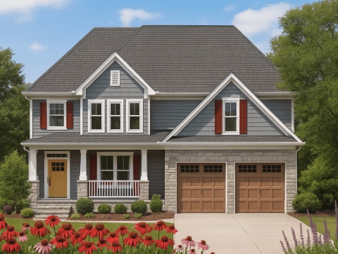Craftsman Home Plan with Spacious Floor Plan and CAD Designs