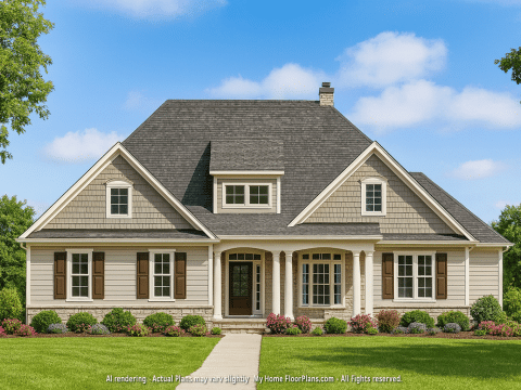Craftsman Home Plan with Spacious Floor Plan and Modern Designs
