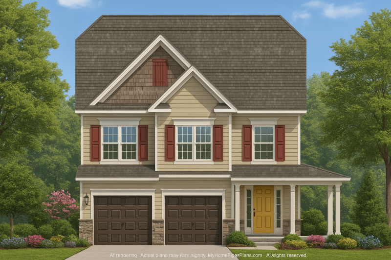 Craftsman Home Plan – Beautiful Floor Plan with CAD Designs
