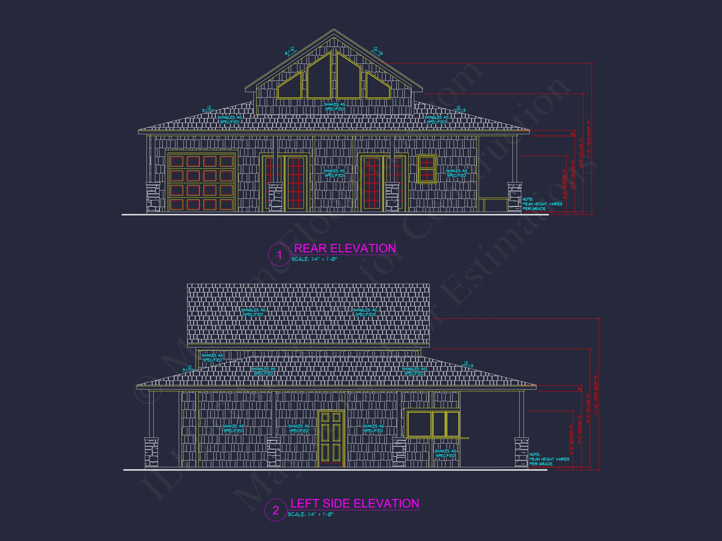 Craftsman Pool House Plan with Vaulted Ceilings and Open Layout