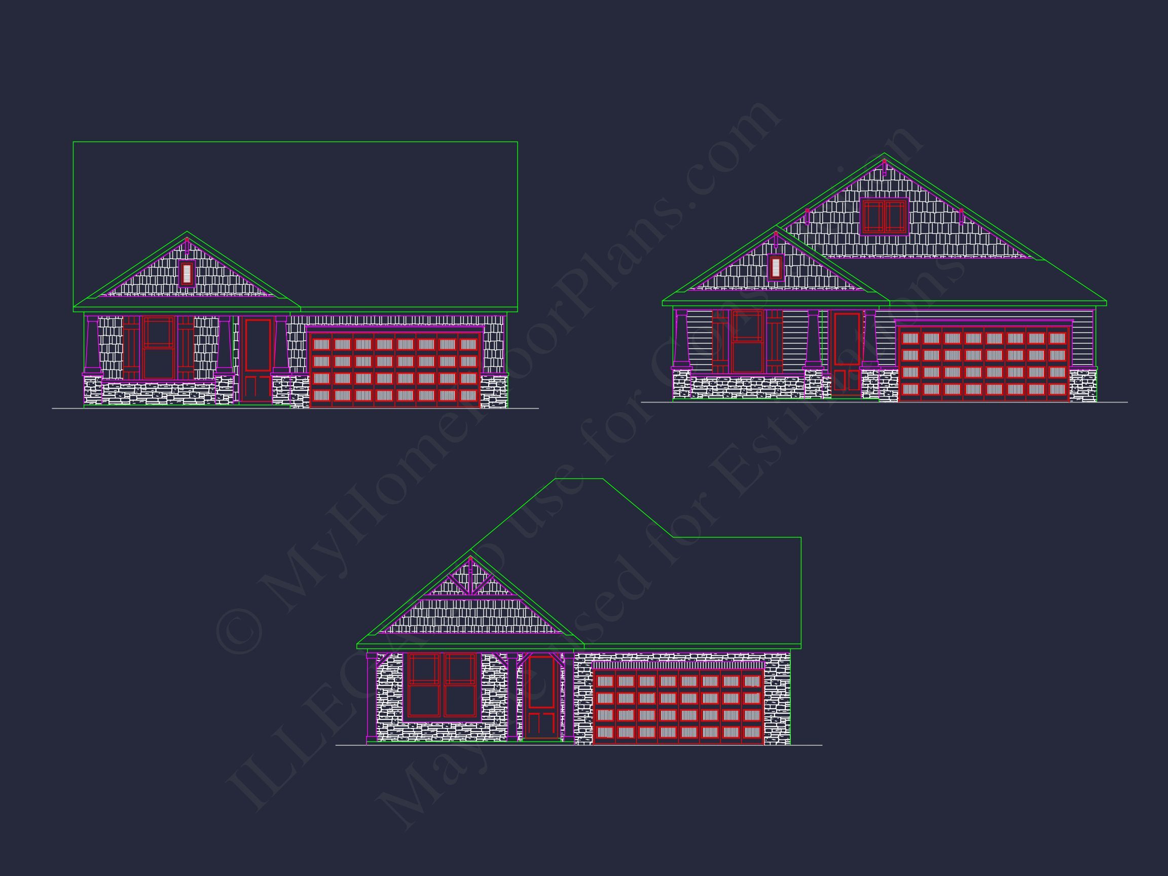 Craftsman Style Home Floor Plan with 2–3 Bedrooms and Covered Porches