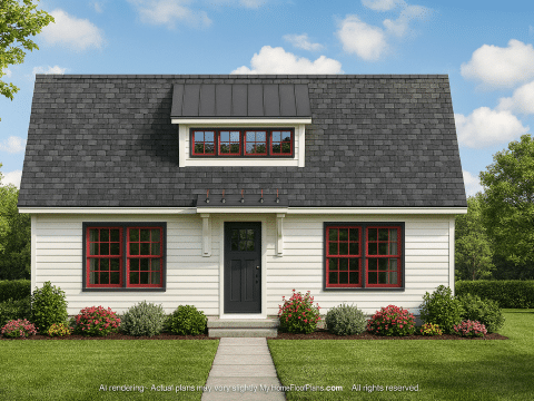 Craftsman-Style House Plan with CAD Designs and Blueprints