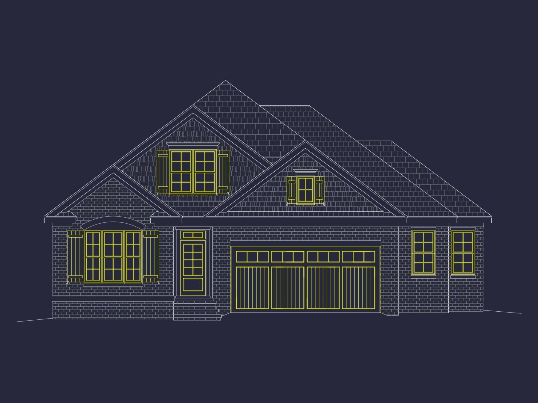 Custom 1.5-Story Craftsman House Plan with 4 Bedrooms & CAD Designs