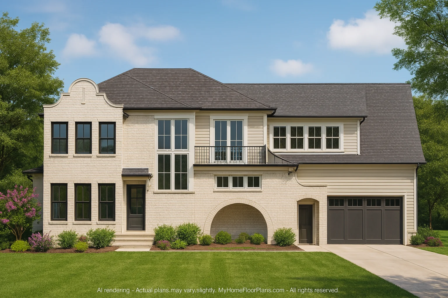 Custom 2-Story House Plan with Colonial Revival Design & CAD Blueprints