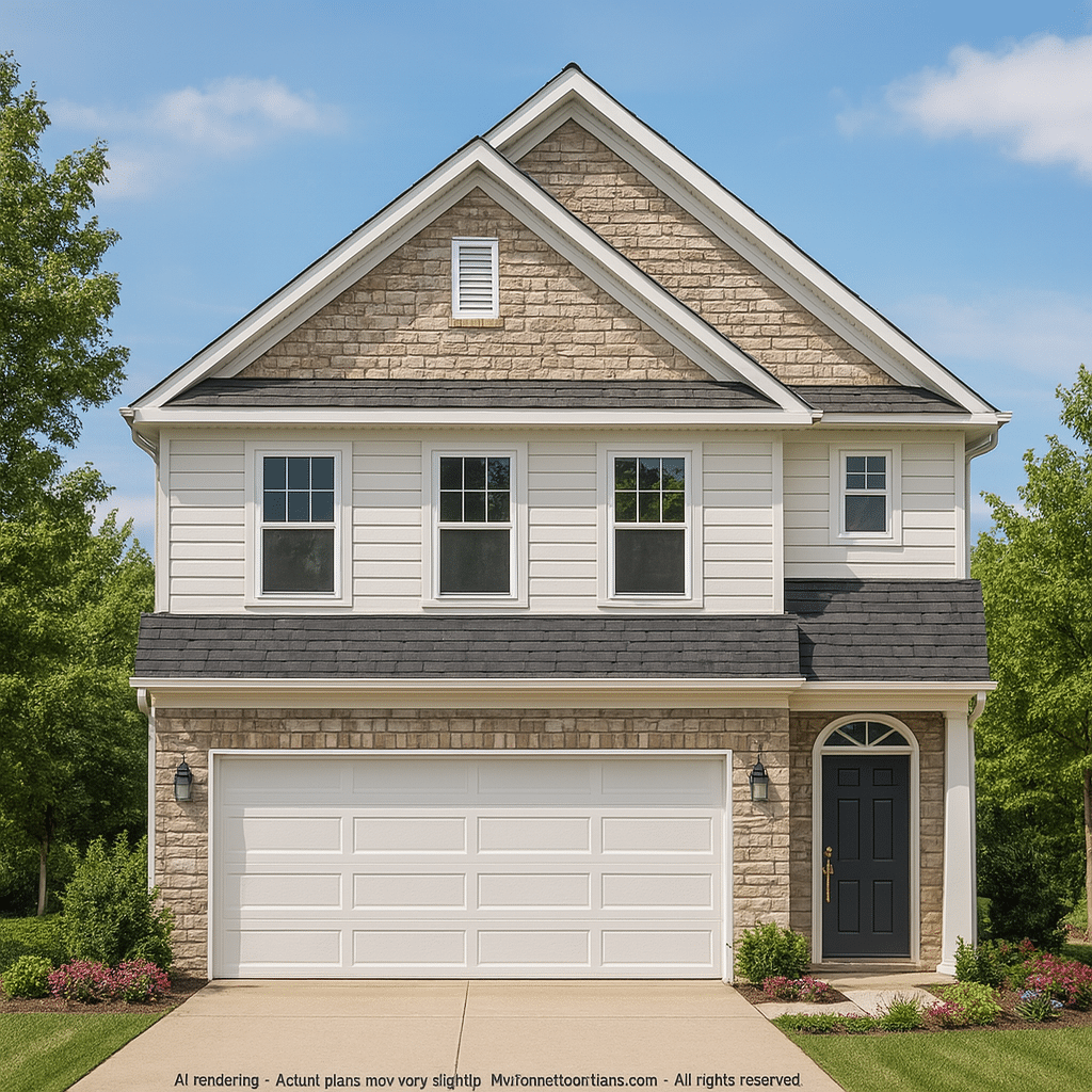 Custom 2-Story House Plan with Narrow Lot Layout & CAD Blueprints