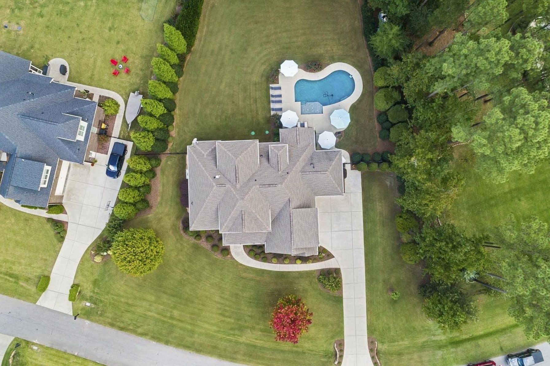 Custom 2-Story House Plan with Vaulted Ceilings & Screened Porch