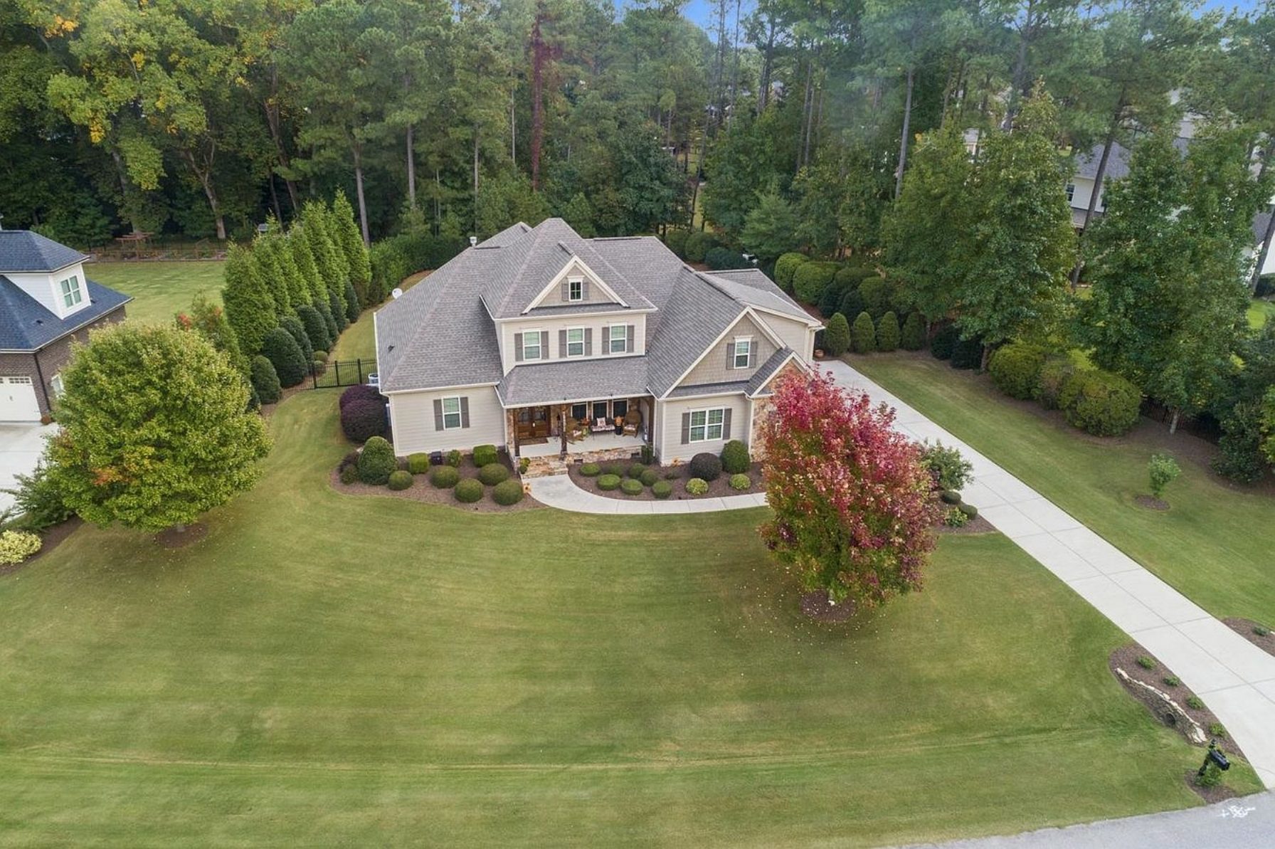 Custom 2-Story House Plan with Vaulted Ceilings & Screened Porch