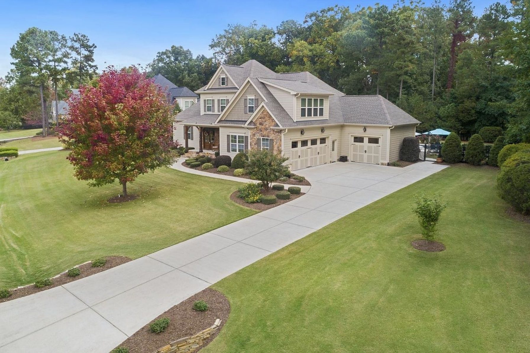 Custom 2-Story House Plan with Vaulted Ceilings & Screened Porch