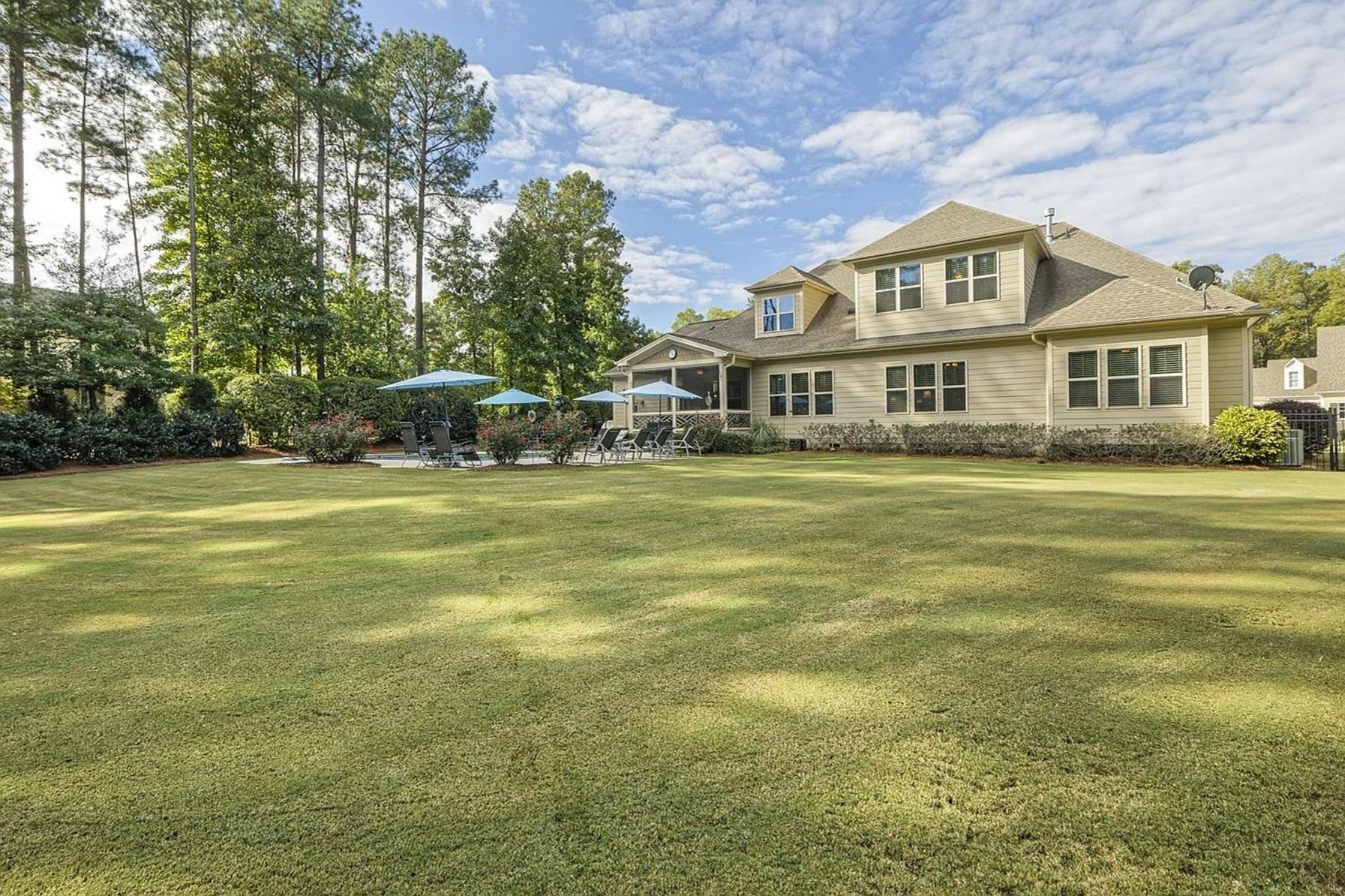Custom 2-Story House Plan with Vaulted Ceilings & Screened Porch