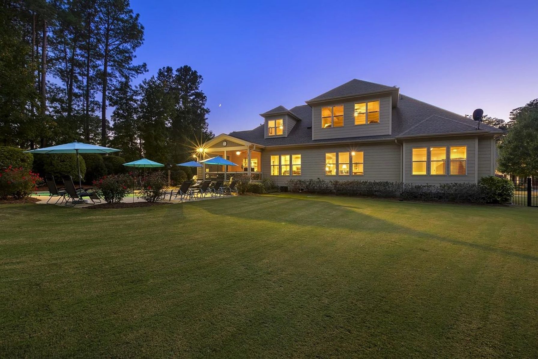 Custom 2-Story House Plan with Vaulted Ceilings & Screened Porch