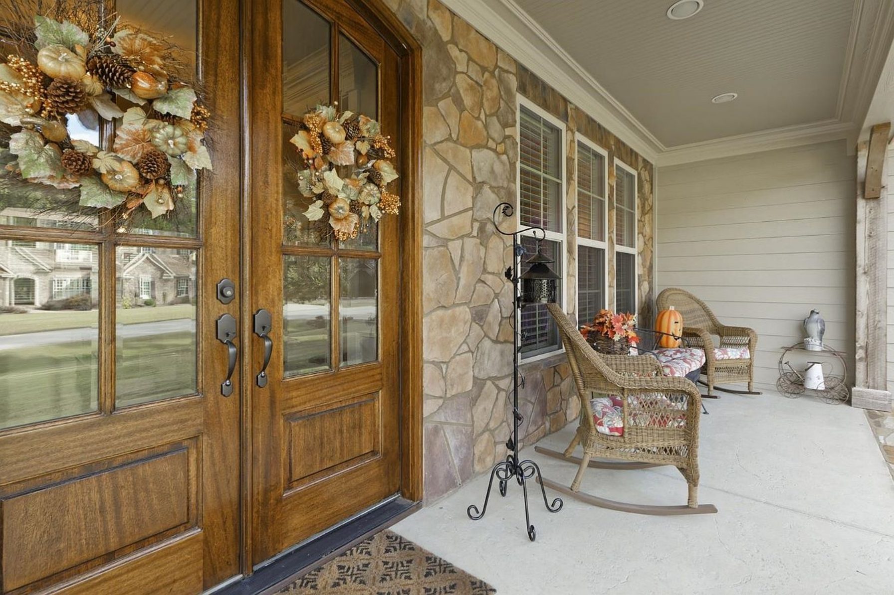 Custom 2-Story House Plan with Vaulted Ceilings & Screened Porch