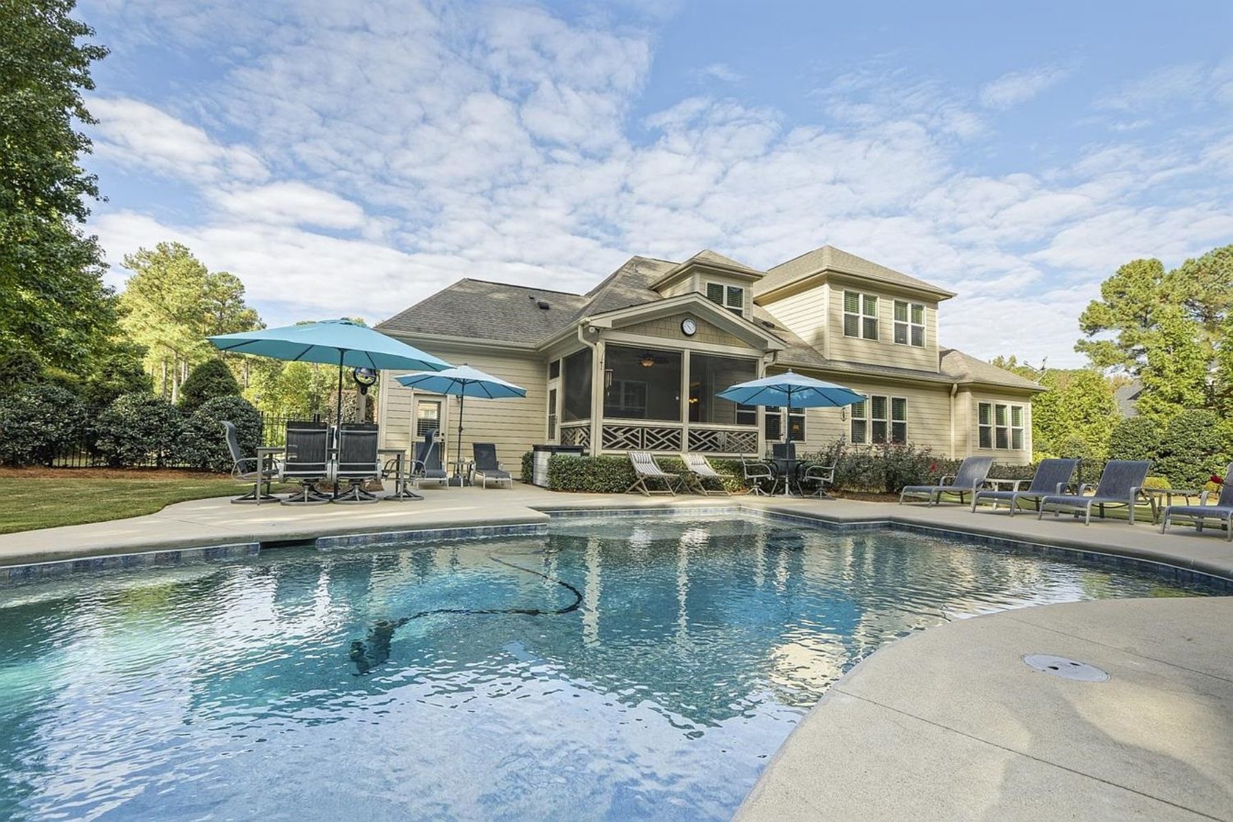 Custom 2-Story House Plan with Vaulted Ceilings & Screened Porch