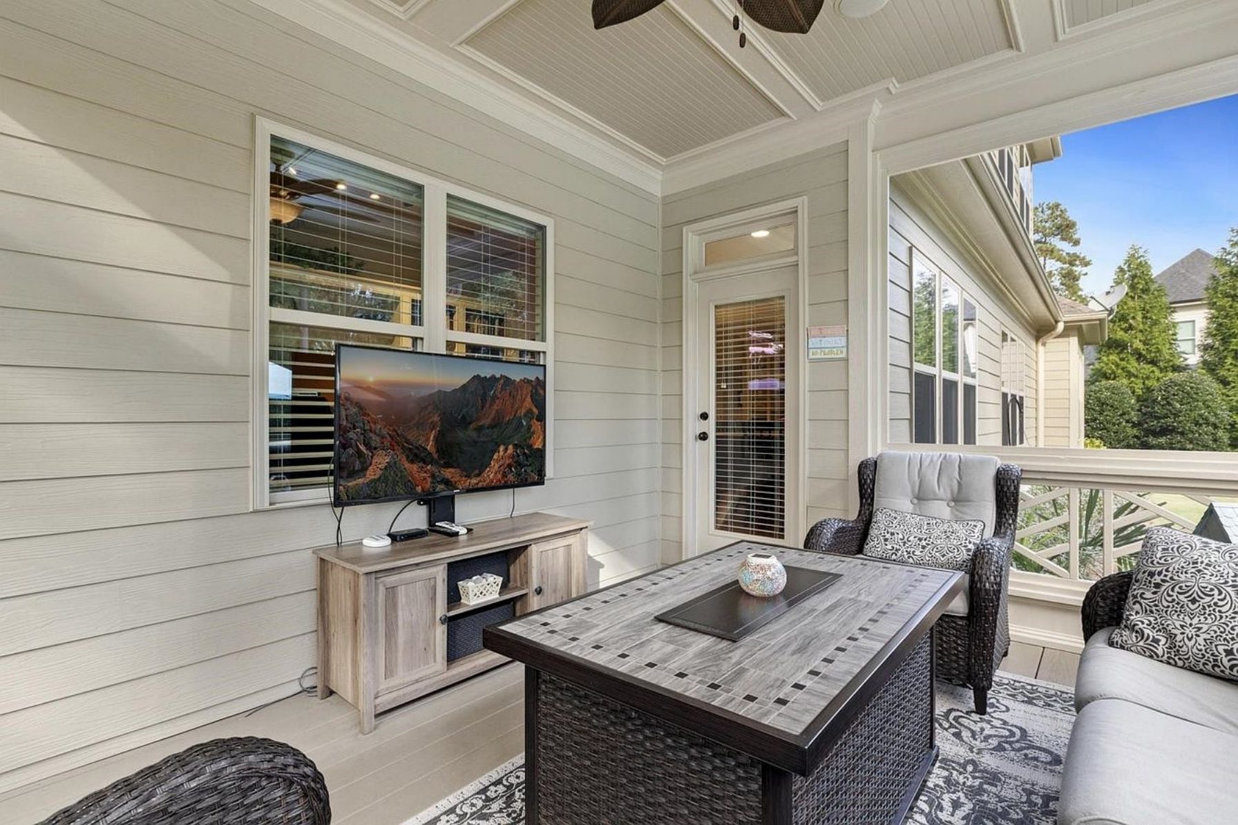 Custom 2-Story House Plan with Vaulted Ceilings & Screened Porch