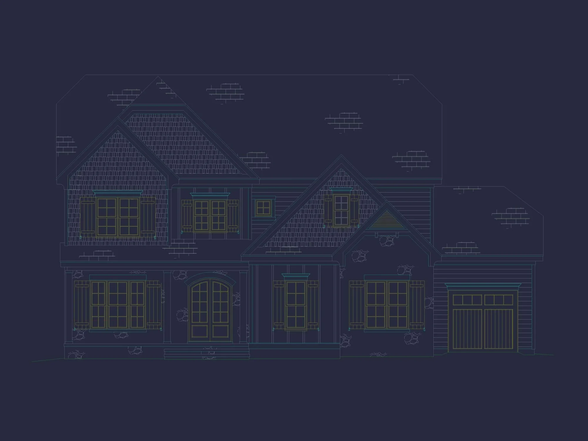 Custom 3-Story House Plan with 5 Bedrooms & CAD Designs