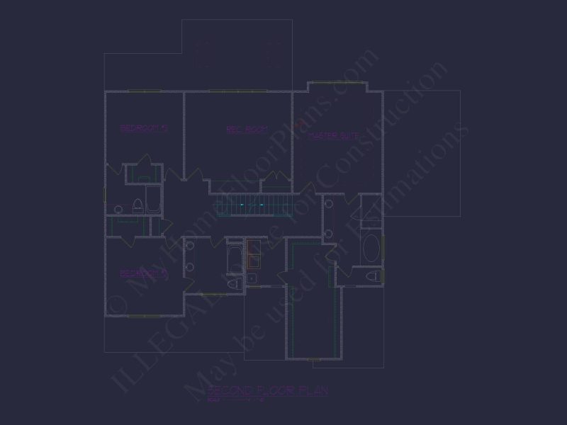 Custom 3-Story House Plan with 5 Bedrooms & CAD Designs