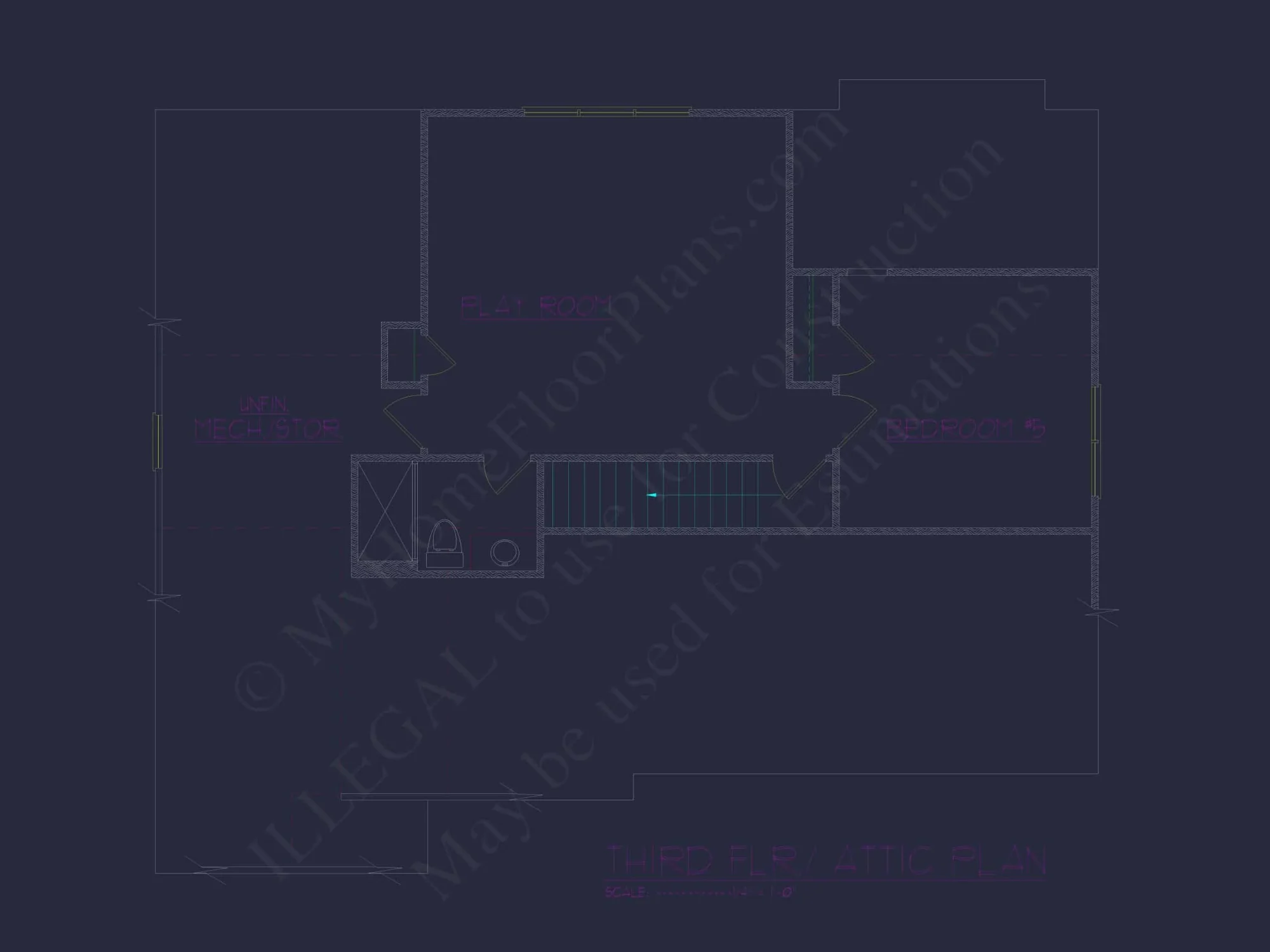 Custom 3-Story House Plan with 5 Bedrooms & CAD Designs