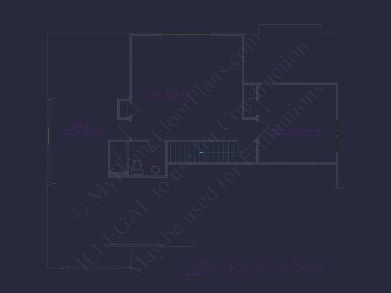 Custom 3-Story House Plan with 5 Bedrooms & CAD Designs