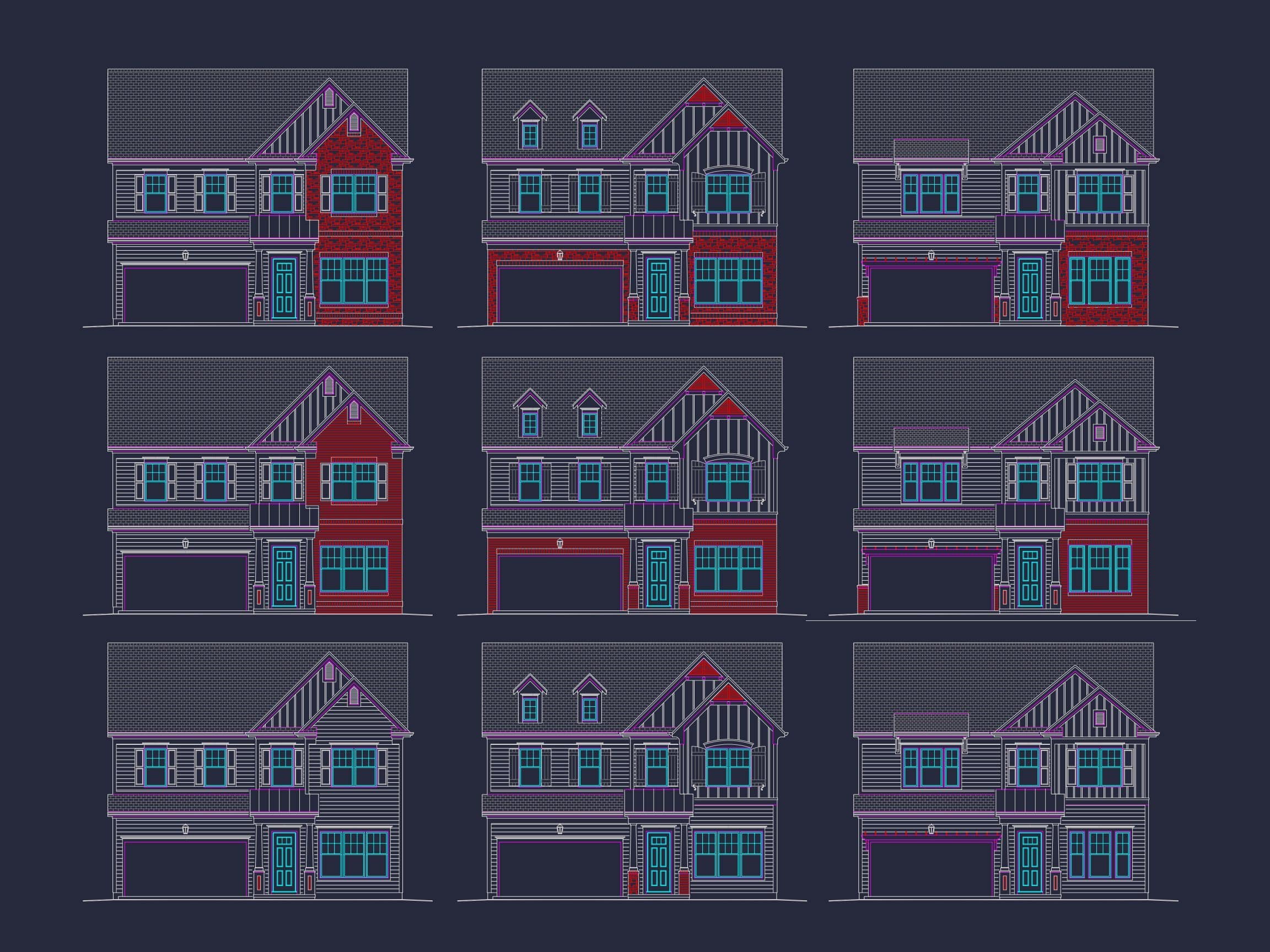 Custom-Architectural-Home-Plan-CAD-Blueprint-for-3-Story-Designs