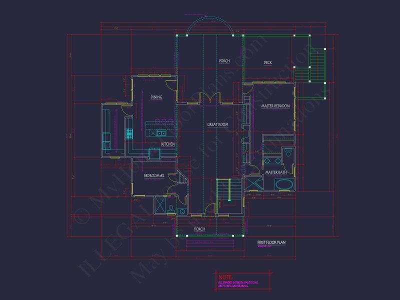 Custom Craftsman Home Plan with 2 Stories & CAD Designs