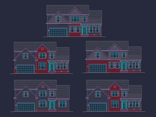 Custom Craftsman Home Plan with Vaulted Ceilings & Screened Porch