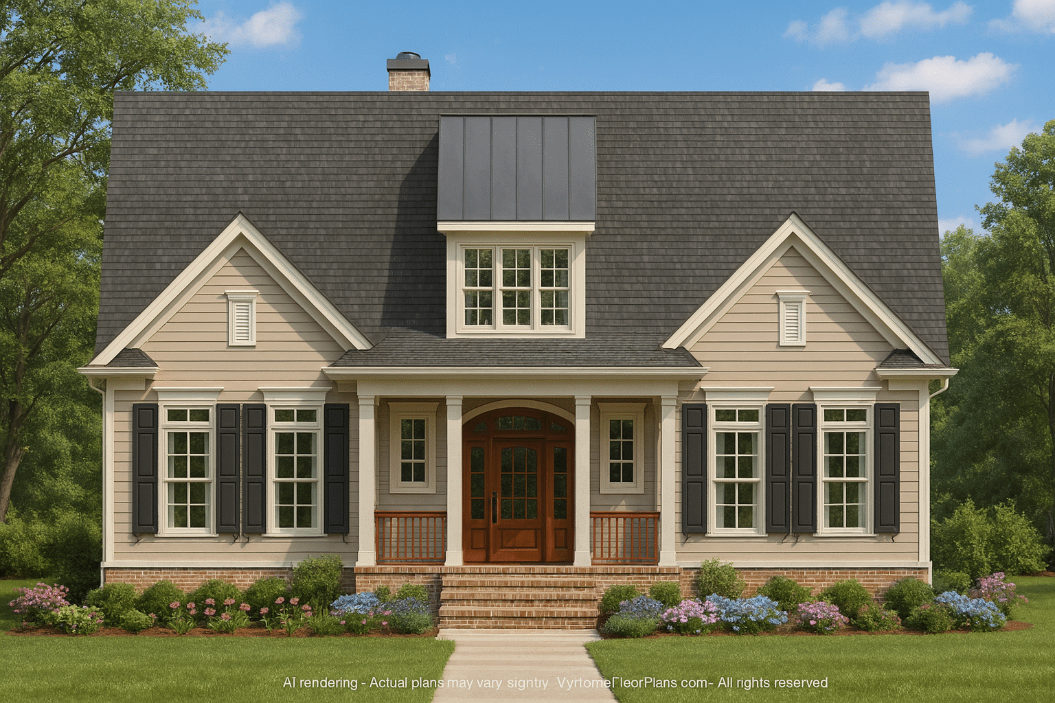 Custom Home Plan with 3 Floors – CAD Architectural Designs