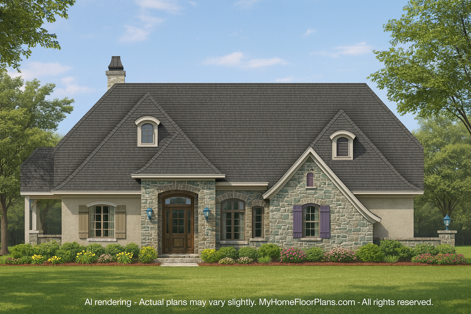 Custom Home Plan with Luxury Design Features and CAD Blueprints