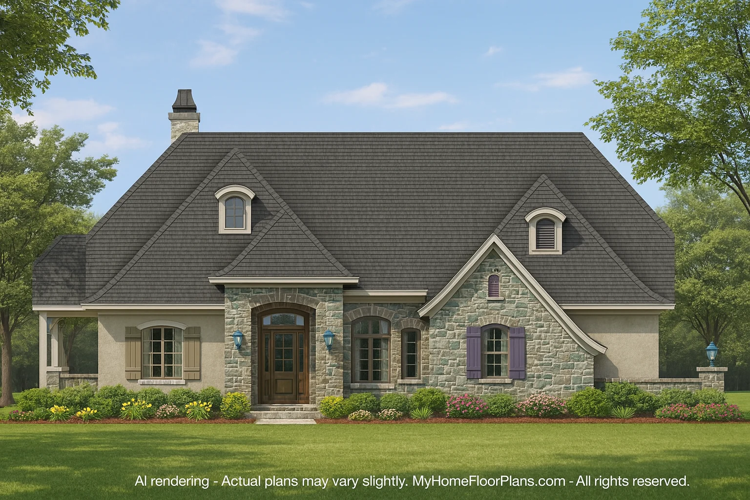 Custom Home Plan with Luxury Design Features and CAD Blueprints