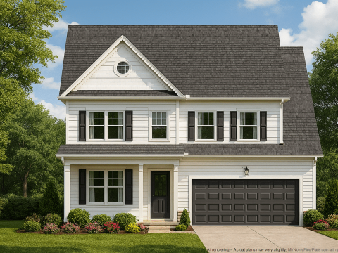 Dream Home Plan 2-Story Blueprint with 4 Beds and 2.5 Baths