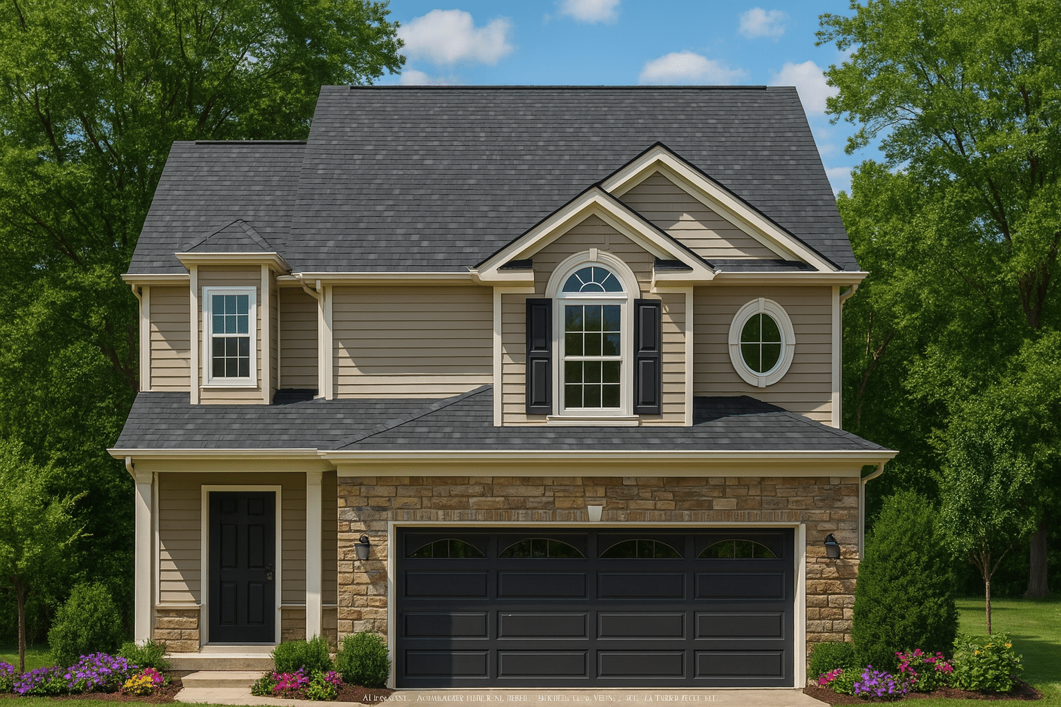 Efficient 2-Story House Plan with CAD Blueprint for Traditional Living