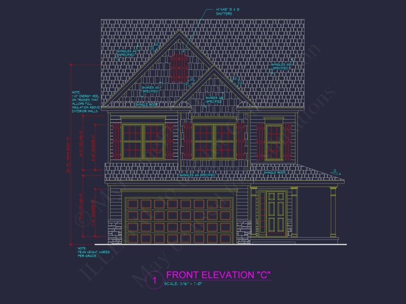 Efficient 2-Story House Plan with CAD Blueprints and Functional Layout